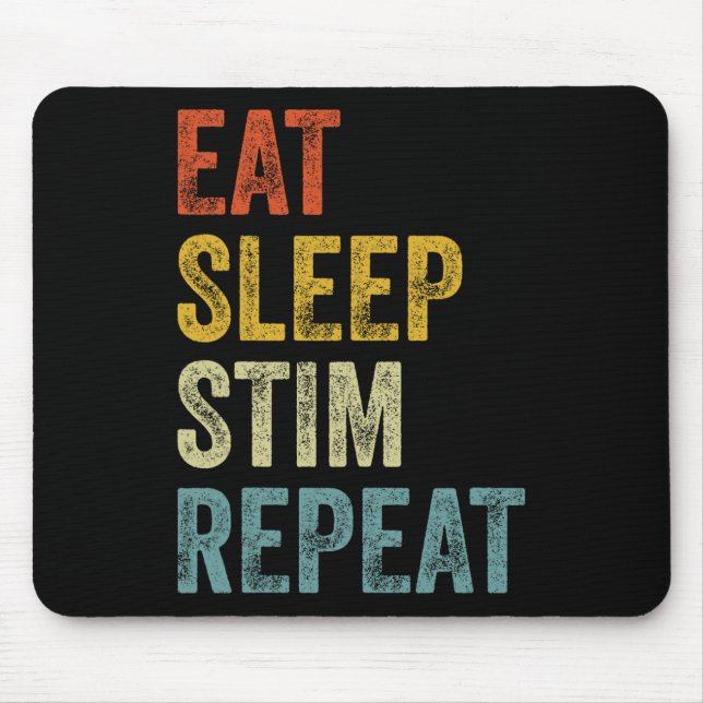 Mousepad Coma O Sono Repita Crianças Engraçadas De Consciên (Frente)