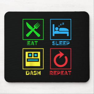 Mousepad Coma O Travamento Do Sono Repetir A Geometria Do J