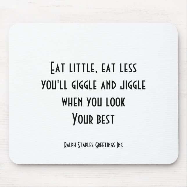 Mousepad Coma pouco (Frente)