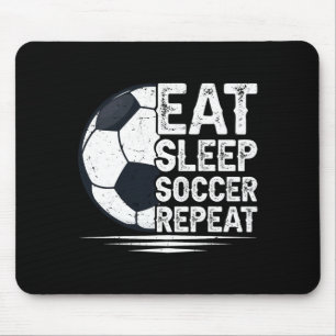 Mousepad Coma Sonho Futebol Repita Jogador de Futebol Camis