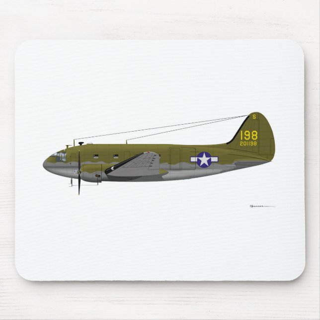 Mousepad Comando de Curtiss C-46 (Frente)