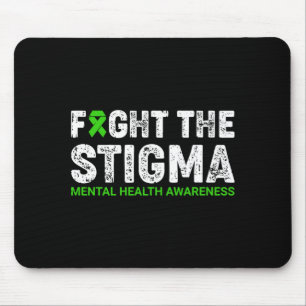 Mousepad Combata o estigma guerreiro da conscientização sob