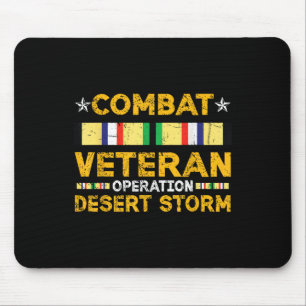 Mousepad Combate à Tempestade no Deserto Veterano Serviço d