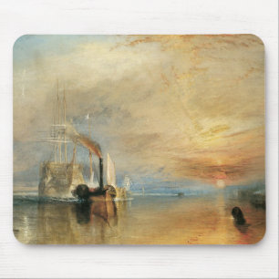 Mousepad Combate ao Temerário por Joseph Turner, Arte Marít