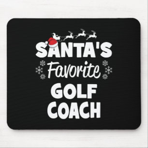 Mousepad Combate de Natal do treinador de golfe favorito do