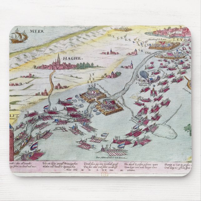 Mousepad Combate naval fora da costa de Haia (Frente)