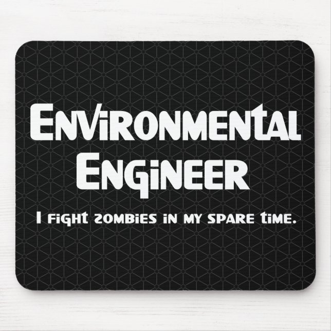 Mousepad Combate Zombie Engenheiro Ambiental (Frente)