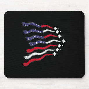 Mousepad Combatente Patriótico Americano Jets Sinalizador U