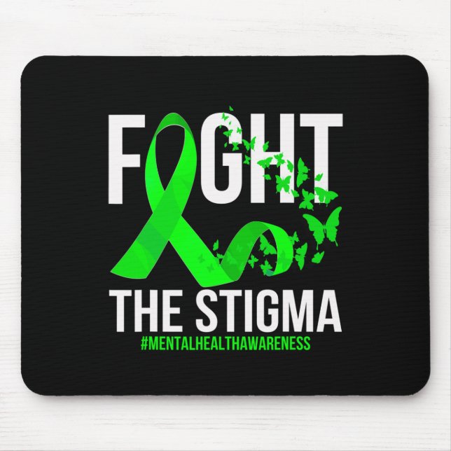Mousepad Combater A Consciência Mental Do Estigma (Frente)