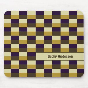 Mousepad Combinação de Cores Castanho Dourado