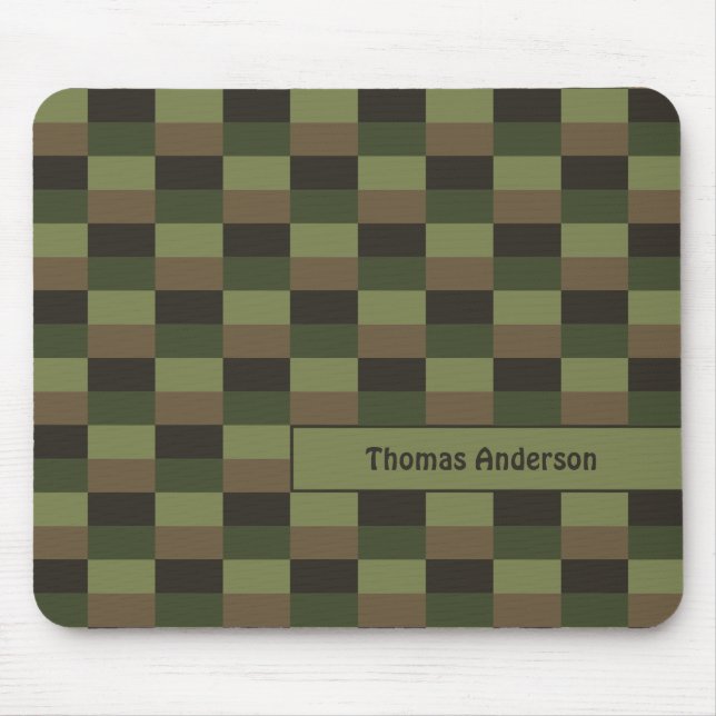 Mousepad Combinação de cores de florestas profundas (Frente)