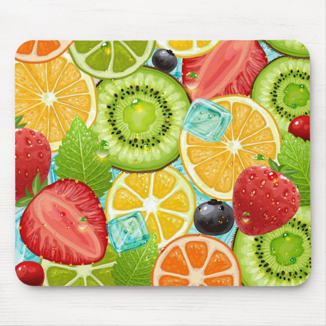 Mousepad Combinação de frutas (Frente)