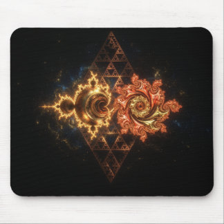 Mousepad Combinação Mandelbrot Juliabrot Sierpinski Gasket