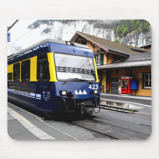 Mousepad Comboio Berner Oberland bahn na Suiça (Frente)