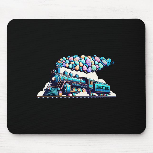 Mousepad Comboio Cony Comboio Páscoa Crianças De Ovos Rapaz (Frente)