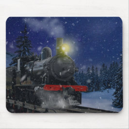 Mousepad Comboio de Natal na neve