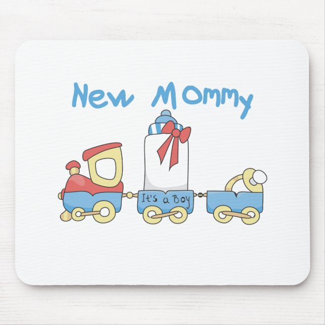 Mousepad Comboio de novas Mamães de camisetas e presentes (Frente)
