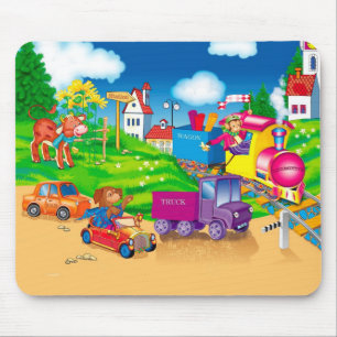 Mousepad comboio e carro