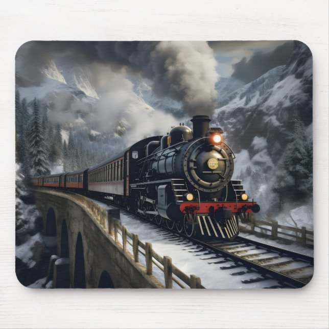 Mousepad Comboio em Montanhas (Frente)