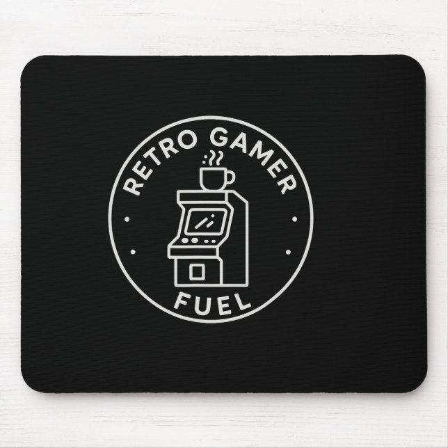 Mousepad Combustível de Gamer Retrô Café de Arcade Jogos pa (Frente)