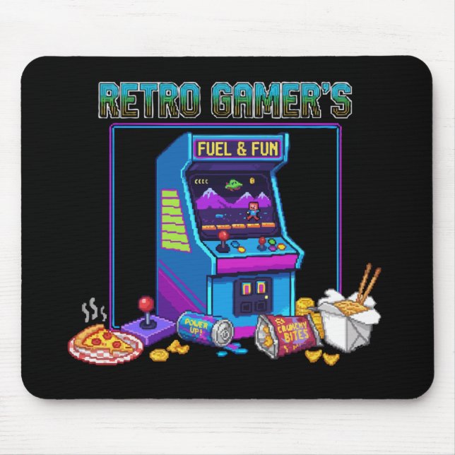 Mousepad Combustível e Diversão da Retro Gamer | Arcada de  (Frente)