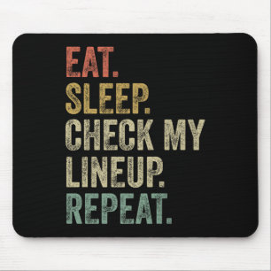 Mousepad Come Sleep Check My Lineup Repete Engraçado Fantas