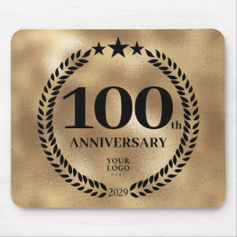 Mousepad Comemorativa do 100º aniversário do Dourado Busine