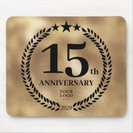 Mousepad Comemorativo do 15 de Negócios Dourado