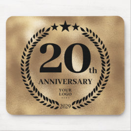Mousepad Comemorativo do 20 de Negócios Dourado