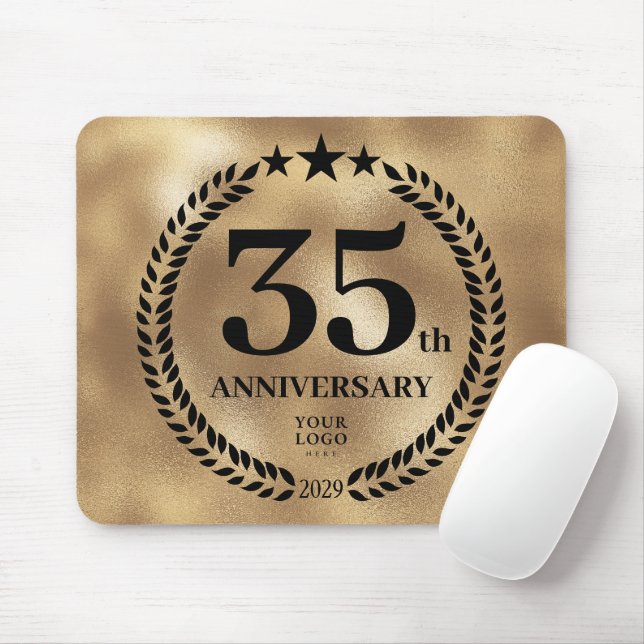 Mousepad Comemorativo do 35° aniversário da Dourada Empresa (Com mouse)