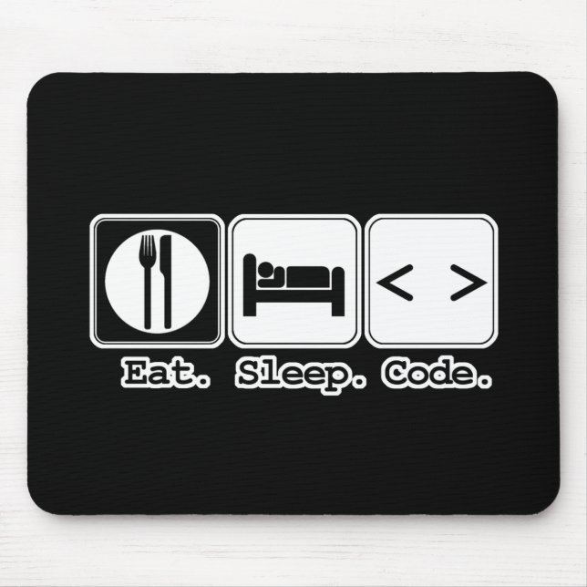Mousepad comer código de repouso (Frente)