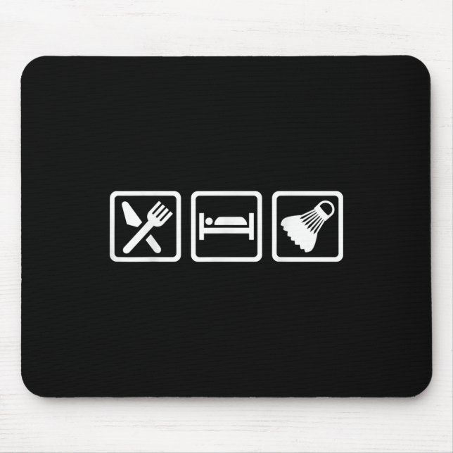 Mousepad Comer Dormir Badminton  (Frente)