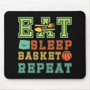 Mousepad Comer. Dormir Basquete Repetir Fa de Basquete Incr