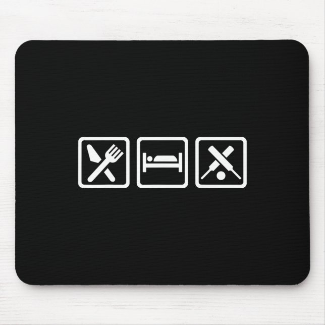 Mousepad Comer Dormir Críquete  (Frente)