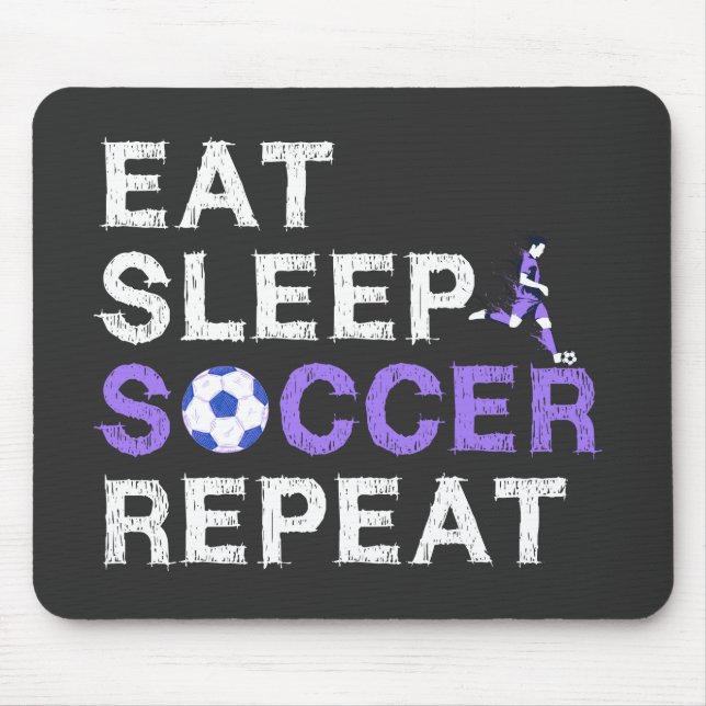 Mousepad Comer+Dormir+Futebol+Repetir (Frente)