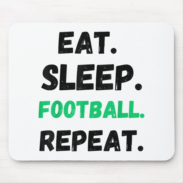 Mousepad Comer Dormir Futebol Repetir Fofo Comer Dormir Fut (Frente)