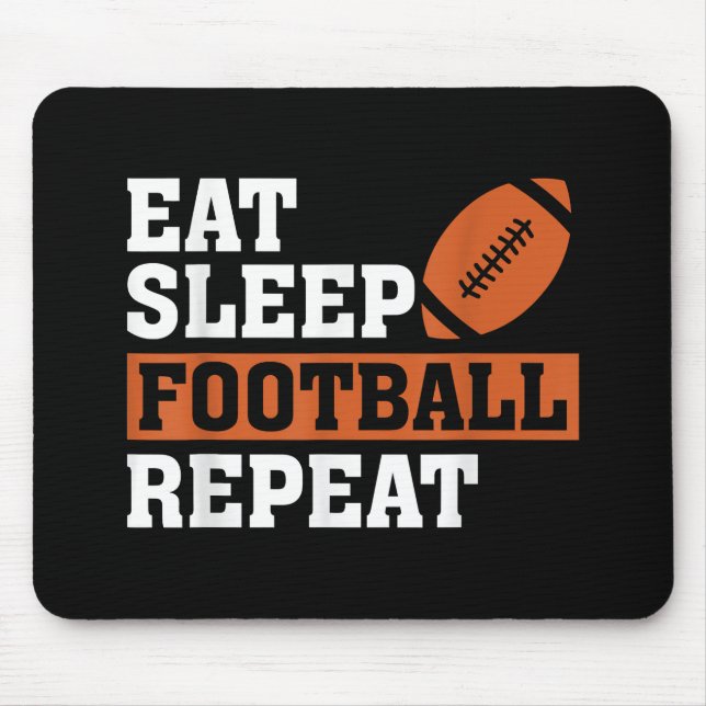 Mousepad Comer Dormir Futebol Repetir Incrível Amar Futebol (Frente)