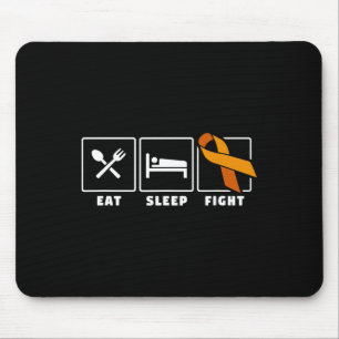 Mousepad Comer Dormir Lutar Leucemia Câncer no Sangue Consc