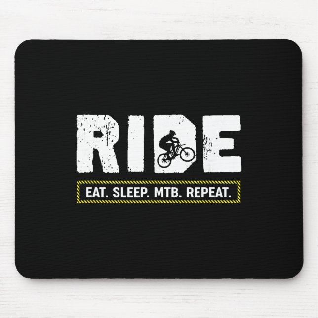Mousepad Comer Dormir Mtb Repetir Divertido Presente de Cic (Frente)