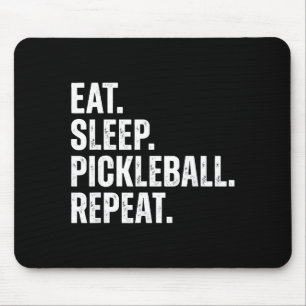 Mousepad Comer Dormir Pickleball Repetir Presente Engraçado