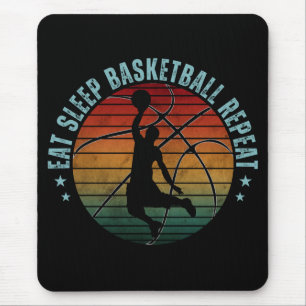 MOUSEPAD COMER REPETIÇÃO DE BASQUETEBOL DE SONO