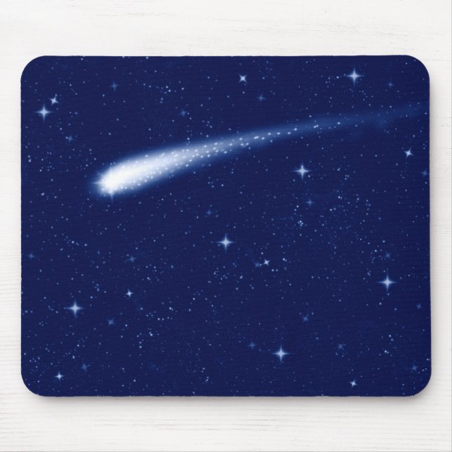 Mousepad Cometa #2 - Azuis marinhos horizontais de Mousemat (Frente)
