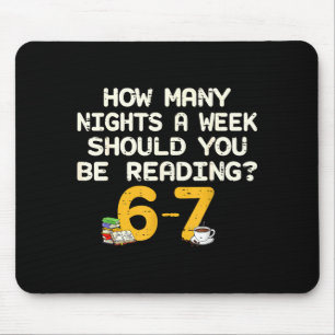 Mousepad Cômico Seis Sete 67 Livro de Meme Amante da Leitur