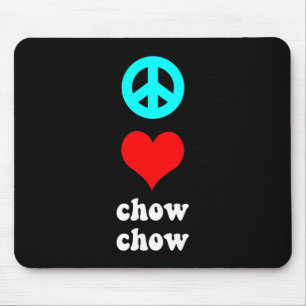 Mousepad Comida de comida do amor da paz