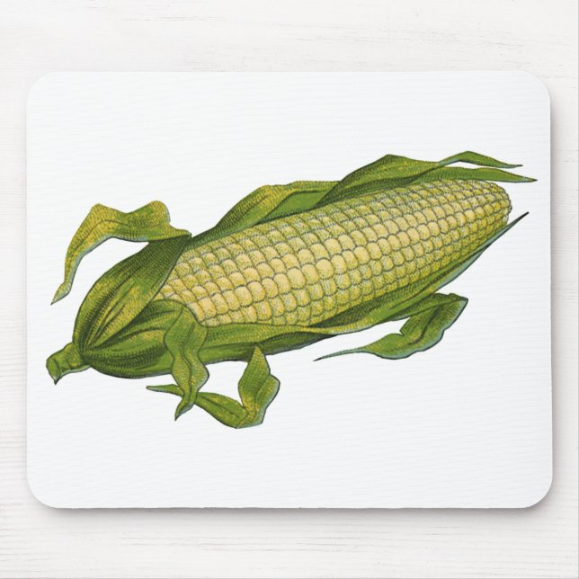Mousepad Comida de vegetais saudáveis, milho no forno (Frente)