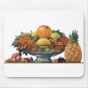 Mousepad Comida de vinheta, Fruta ordenada em uma tigela