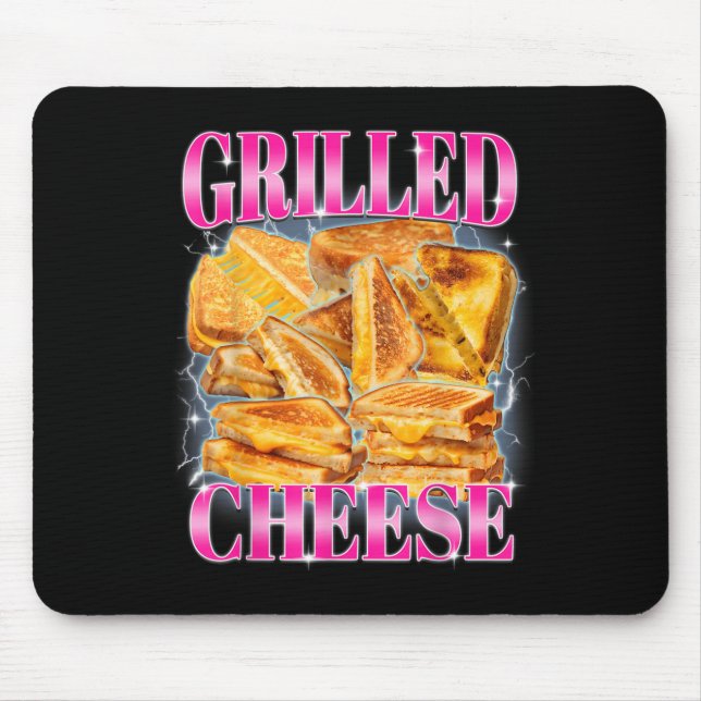 Mousepad Comida Engraçada Meme Sanduíches de Queijo Enganad (Frente)