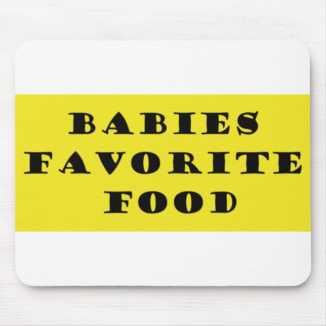 Mousepad Comida favorita dos bebês (Frente)