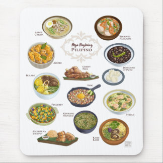 Mousepad Comida Filipina / Pratos / Cusina