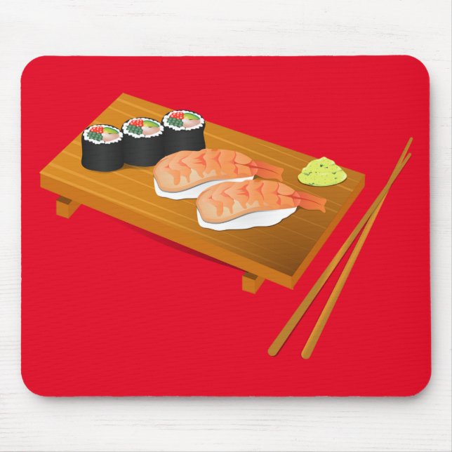 Mousepad Comida japonesa bonitinha (Frente)